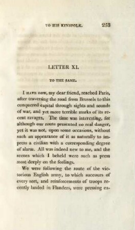 Letter XI. To the same