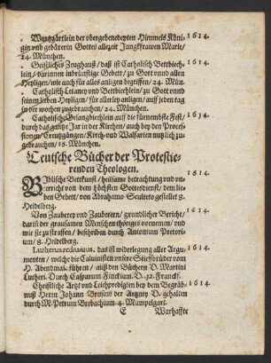 Teutsche Bücher der Protestierenden Theologen.