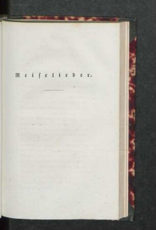 Reiselieder.