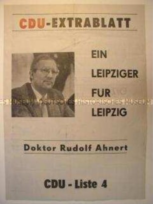 Sonderdruck der Leipziger CDU zur Kommunalwahl am 6. Mai 1990