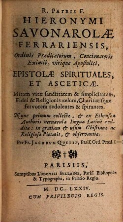 Epistolae spirituales et asceticae