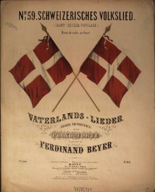 Vaterlands-Lieder : für das Piano-Forte, 59. Schweizerisches Volkslied : Ranz de vaches au départ