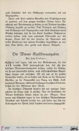 Die Wiener Klassikerausgaben