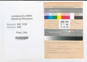 Entnazifizierung Otto Piest , geb. 17.11.1908 (Oberstabsrichter)