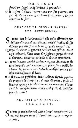 Oracoli Di Ottaviano Ferrario.