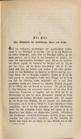 Die Ehe in dogmatischer, moralischer und socialer Beziehung