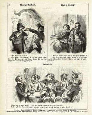 "Richtige Auskunft" "Was ist klassisch?" "Galanterie"