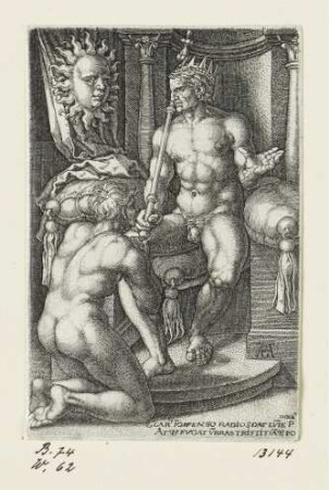 Sol mit Phaeton, Blatt 1 der Folge "Sieben Planeten"