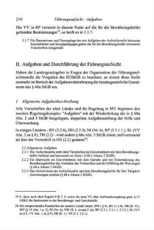 210-222, II. Aufgaben und Durchführung der Führungsaufsicht