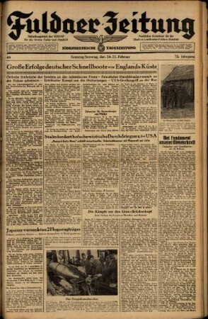 Ausgabe vom Samstag, den 24. Februar 1945.
