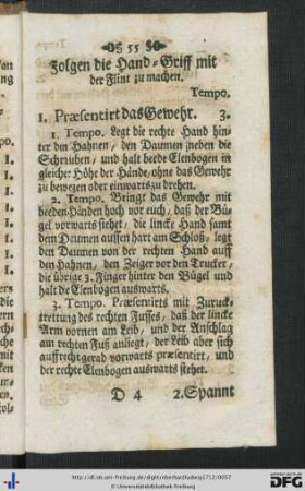 Folgen die Hand-Griff mit der Flint zu machen.