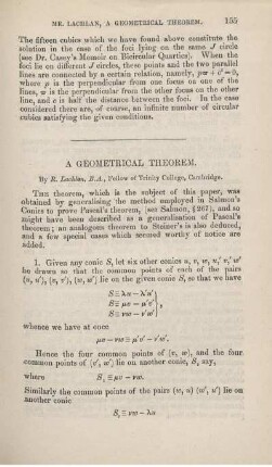 A geometrical theorem.