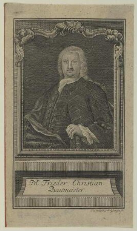 Bildnis des Frieder. Christian Baumeister