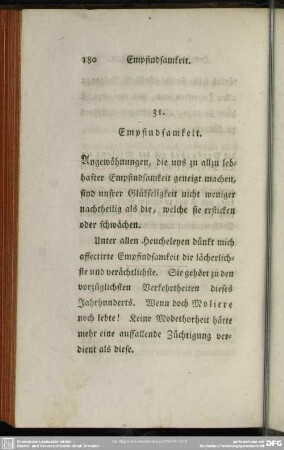 31. Empfindsamkeit