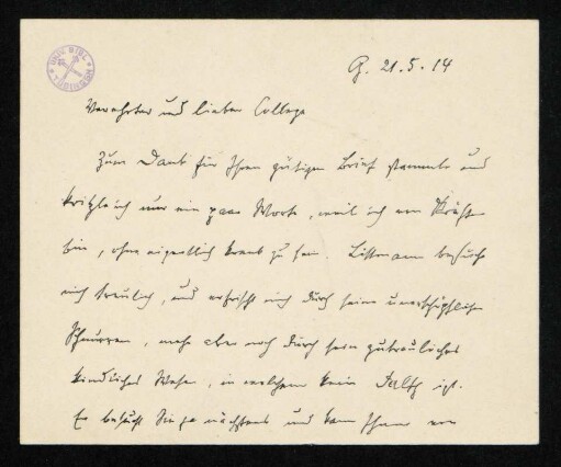 Brief 24: 21.05.1914
