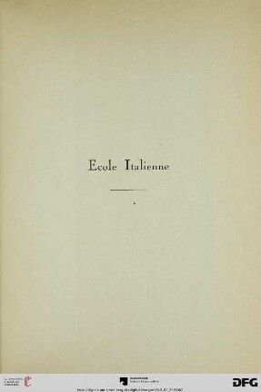 Ecole Italienne (Nr. 415-433)
