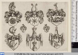 Wappen der Imhof, Harsdörfer, Holzschuher und anderer Nürnberger Familien