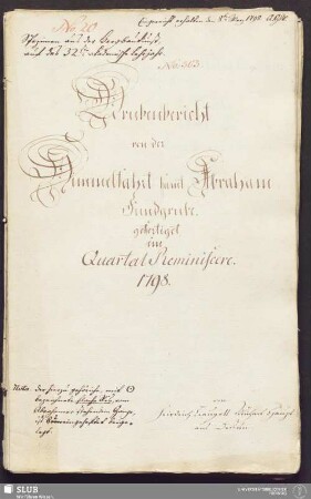 Grubenbericht von der Himmelfahrt samt Abraham Fundgrube - 17.6256 4.