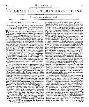 Die Horen. Jg. 1795, St. 1-10. Hrsg. von Schiller. Tübingen: Cotta 1795