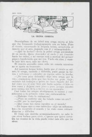 La oruga cometa