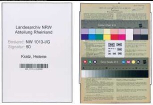 Entnazifizierung Helene Kratz , geb. 03.10.1902 (Bootsverleiher)