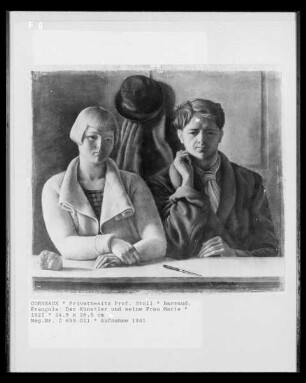 Der Künstler und seine Frau Marie