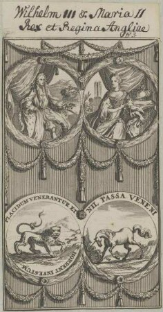 Bildnis von Wilhelm III., König von England und Maria II., Königin von England