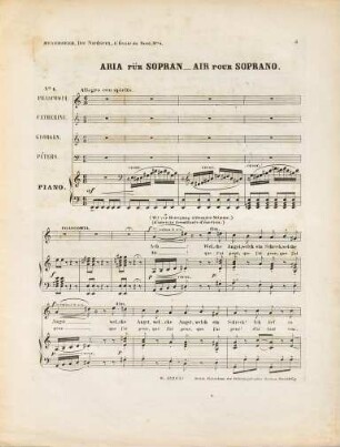 Der Nordstern : opéra comique ; en 3 actes, 4. Aria