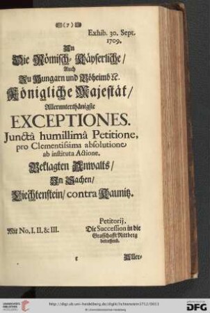 Exceptiones