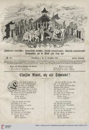 No. 45, Frankfurt a. M., 4. December 1861, Zweiter Jahrgang