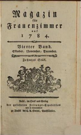 Magazin für Frauenzimmer. 1784,4