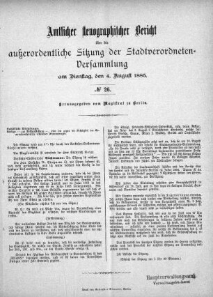 No. 26, 4. August 1885