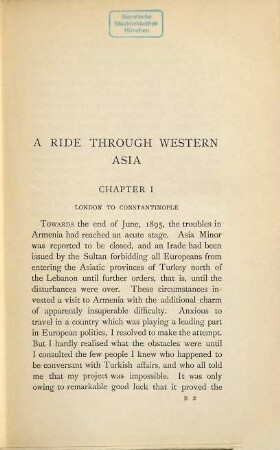 A ride through Western Asia