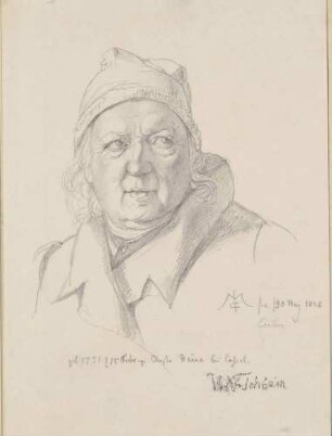 Bildnis Tischbein, Johann Heinrich Wilhelm (1751-1829), Maler, Radierer