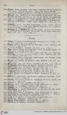 Varia (Nr. 5073 - 5361)