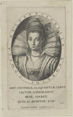 Bildnis der Isabella Andreini