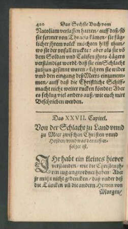 Das XXVII. Capitel.