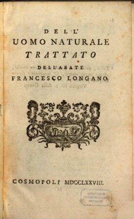 Dell'uomo naturale