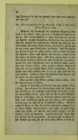 55. Untergang der Hohenstaufen 1268. - Sicilianische Vesper 1282