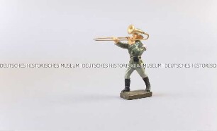Massefigur: Posaunenbläser marschierend (Marschmusiker)