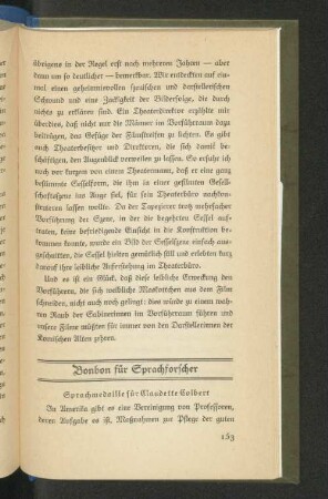 Bonbon für Sprachforscher
