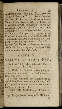 Caput VII. Solvuntur Objectiones Adversariorum.