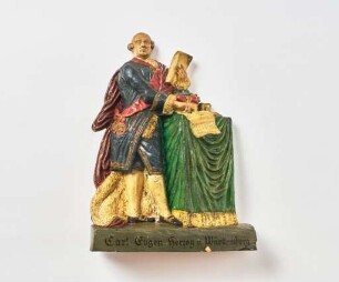 Relieffigur: Herzog Carl Eugen