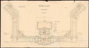 Kadettenanstalt der Garnison, Naumburg/Saale: Grundriss Keller 1:100