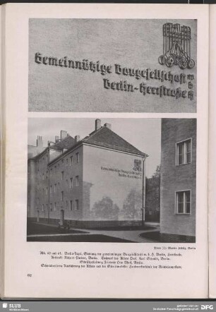 Siedlung der gemeinnützigen Baugesellschaft m.b.H. [Detail]