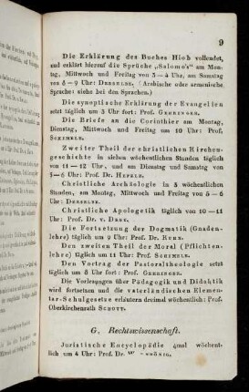 9-11, G. Rechtswissenschaft