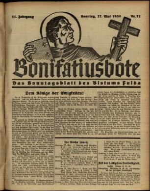 Ausgabe vom Sonntag, den 27. Mai 1934.