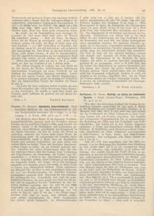 395-396 [Rezension] Fischer, Bernard, Hebräische Unterrichtsbriefe