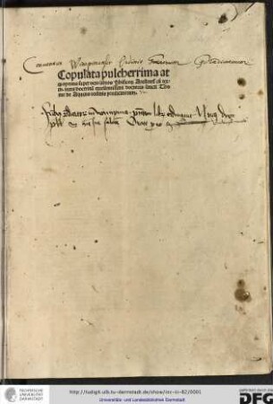 Copulata super octo libros Physicorum Aristotelis iuxta doctrinam doctoris Thomae de Aquino
