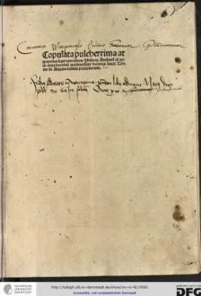 Copulata super octo libros Physicorum Aristotelis iuxta doctrinam doctoris Thomae de Aquino